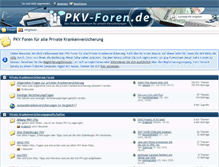 Tablet Screenshot of pkv-foren.de